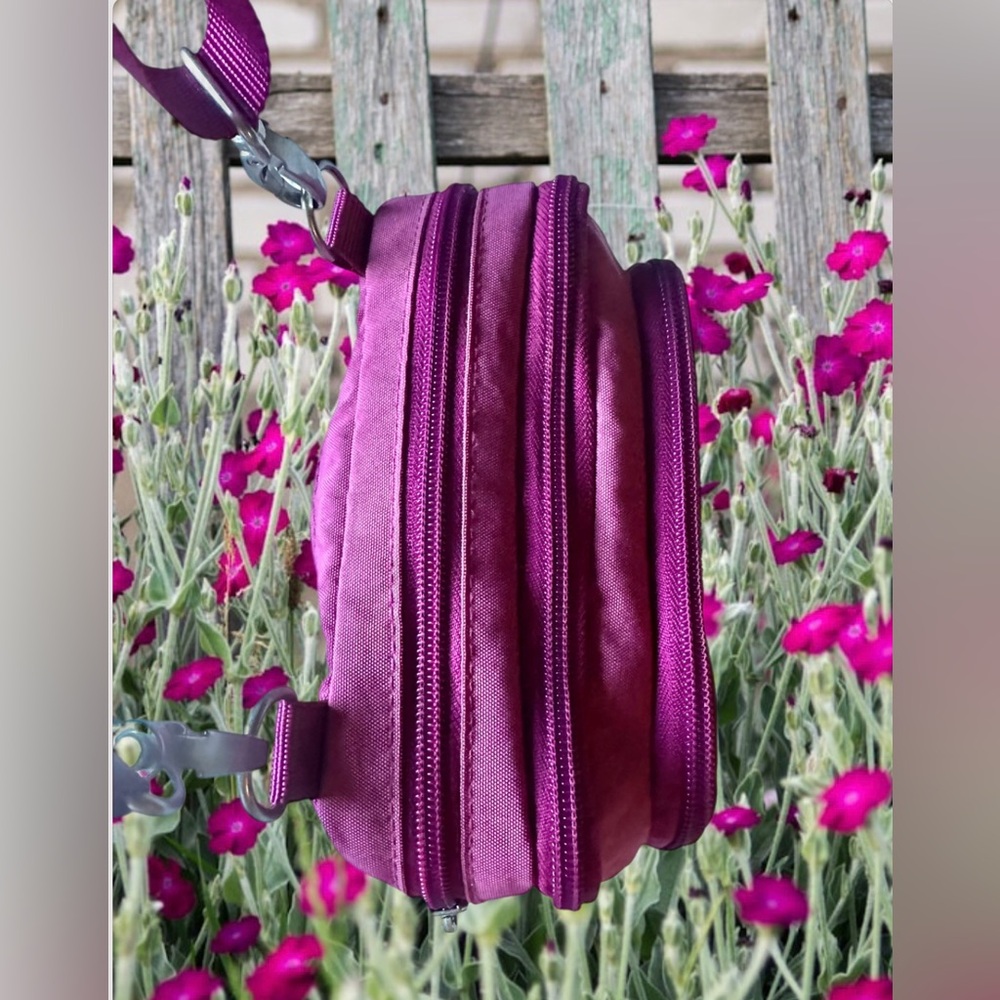 Baggallini Trifecta Wallet RFID Crossbody in Wild Plum - Picture 8 of 15
